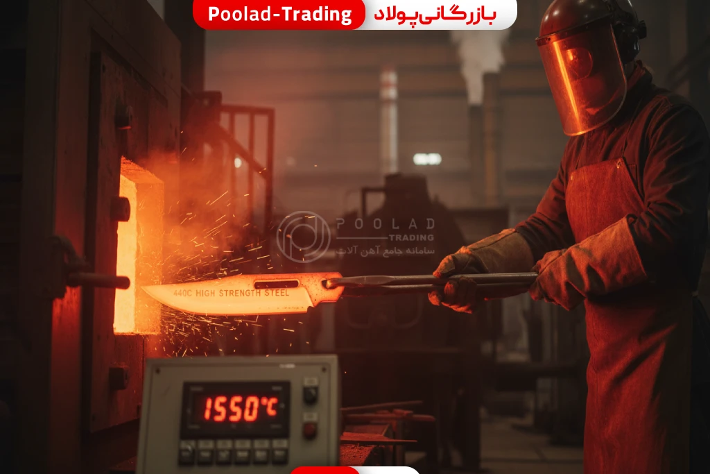 عملیات حرارتی و سختکاری ورق استیل ۴۲۰ و ۴۴۰C برای افزایش مقاومت